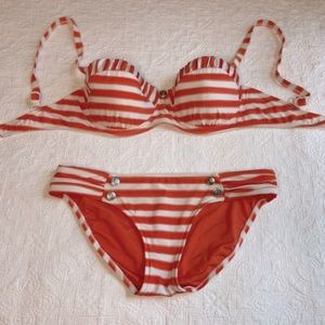 Seafolly Seaview Bikini in Coral